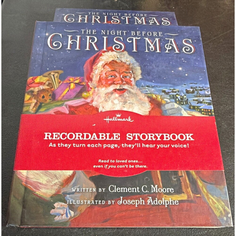 Hallmark Recordable Storybook The Night Before Christmas Hardcover Illustrated